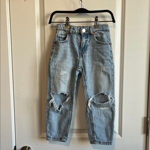 Zara Kids Light Blue Distressed Jeans